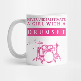 Underestimated Drumset Girl Mug